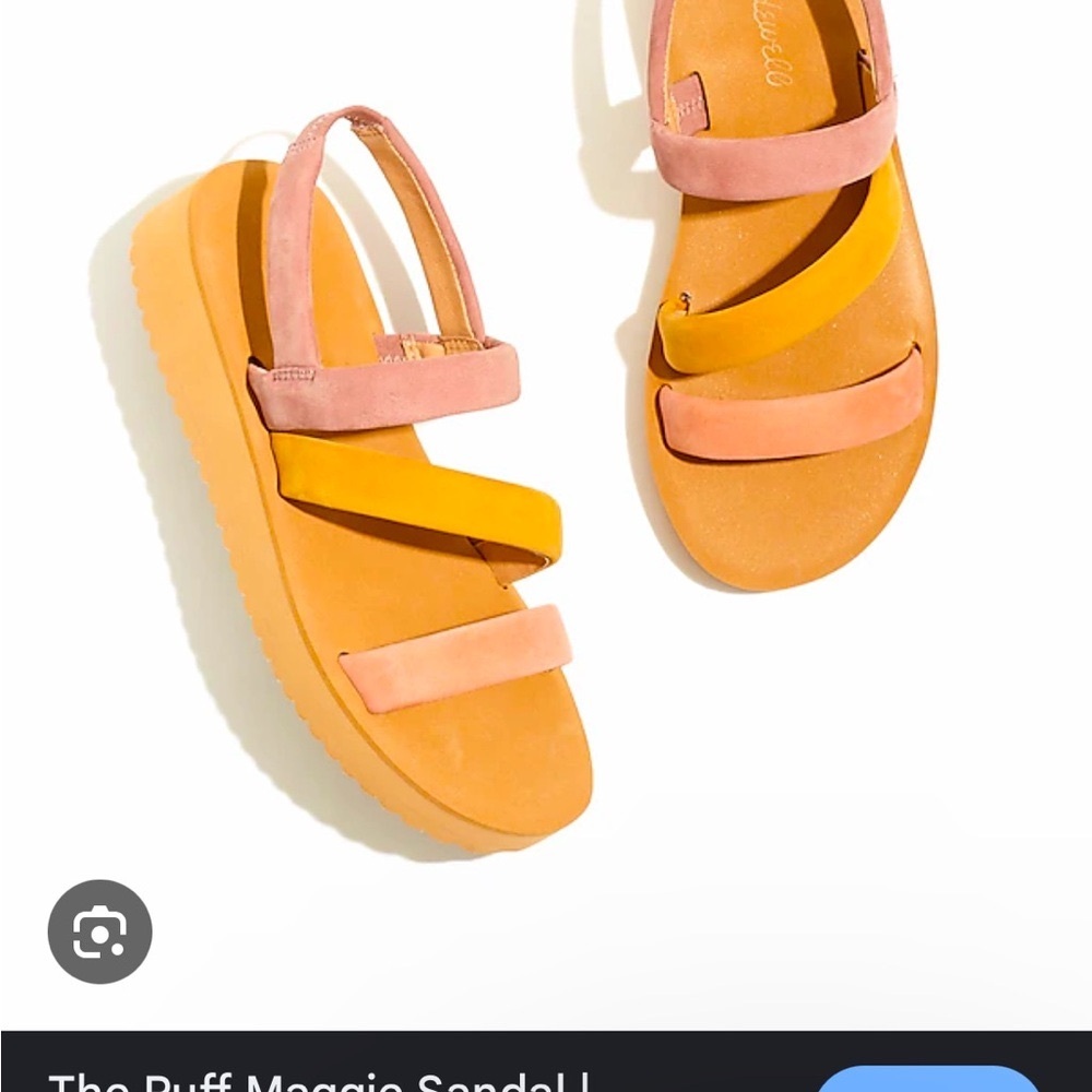 Madewell Puffy slingback sandals